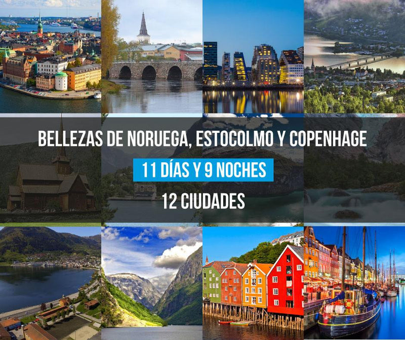 Bellezas de Noruega, Estocolmo y Copenhague