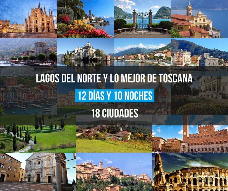 Lagos Del Norte Y Lo Mejor De Toscana