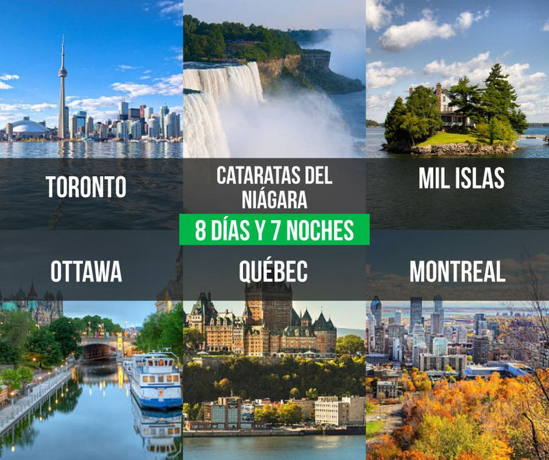 Canadá Económico 7 Noches Desde YYZ