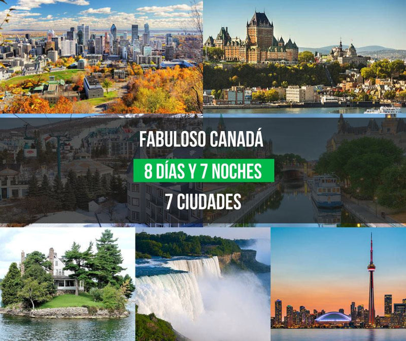 Fabuloso Canadá 7 noches desde YUL
