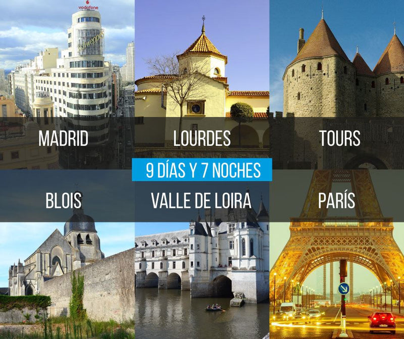 Madrid - Lourdes - Paris